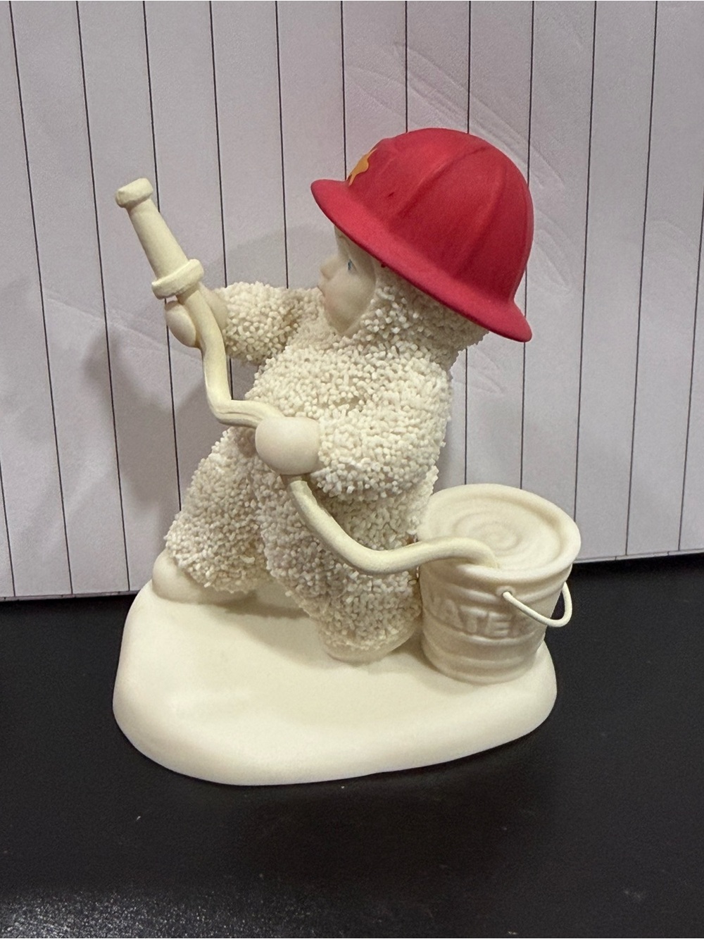 Dept 56 Snowbabies Figurine “To The Rescue”Firefighter Fireman